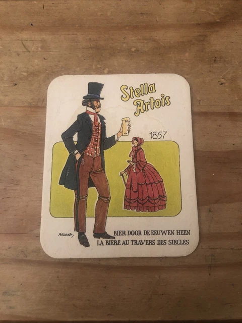 Rare Vintage Stella Artois Beer Mat 1857