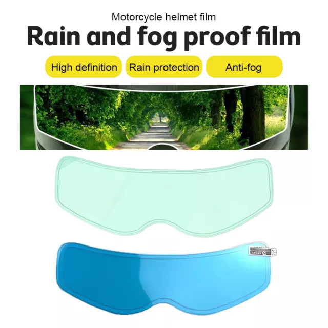 Motorcycle Anti Fog Rainpfoof Film Lens Clear Mist Film Visor Helmet Universal