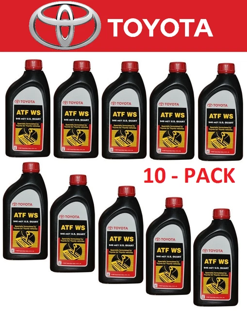 SET OF 10 Pack ATF WS Automatic Trans Oil Fluid ATFWS For Toyota Lexus 
