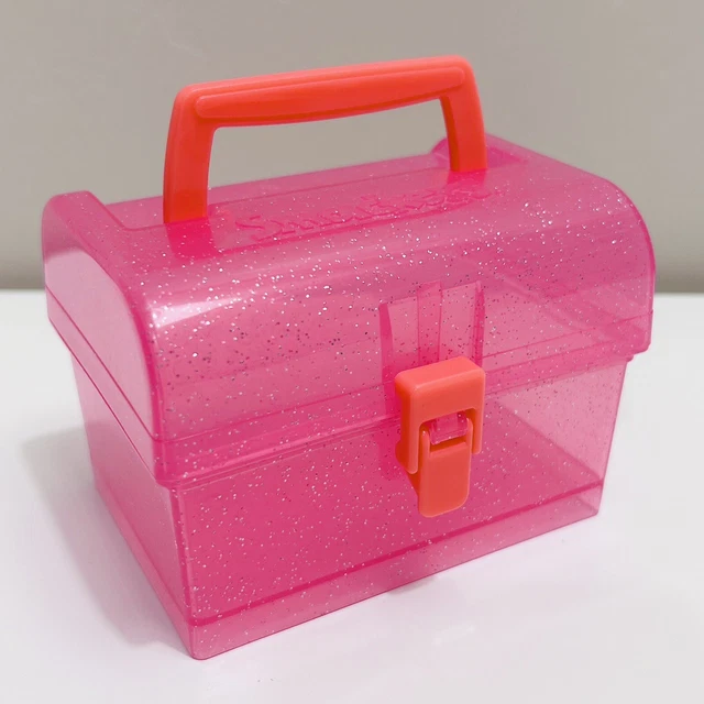 Bonne Bell lip smacker Plastic Case Box Pink Glitter Y2K Jewel Lips Container