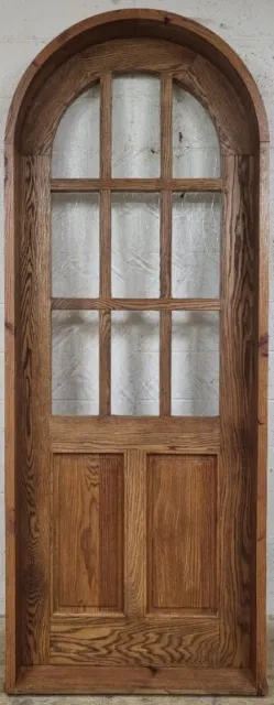 Rustic solid oak door    Pre hung door Width 37-1/2 Height  97-1/2  Jamb  7”