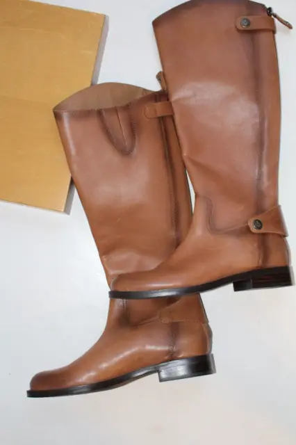 Sam Edelman PENNY LEATHER RIDING BOOT size 6 Whiskey Leather NEW