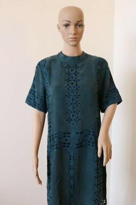 NWT, Anthropologie, Kas New York,Embroidered Dress, Size 12