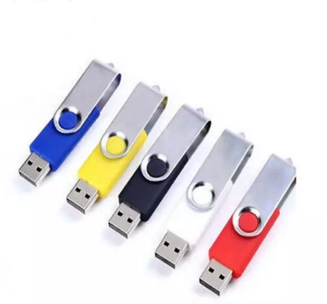 Clé USB 2.0 Support à mémoire de 4GB 8GB 16GB 32GB 64GB Pivotant Couleurs