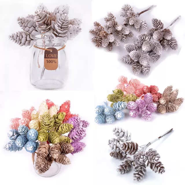 Christmas Decoration Simulation Flowers Faux Plants Artificial Pine Cone