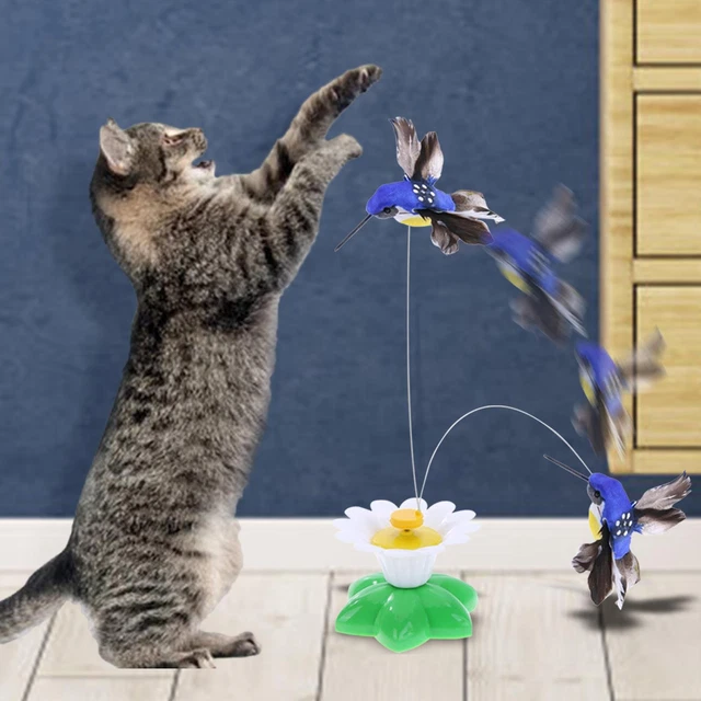 Cat Teaser Toy Rotatable Pet Supplies Hummingbird Shape Electric Interactive Toy 3