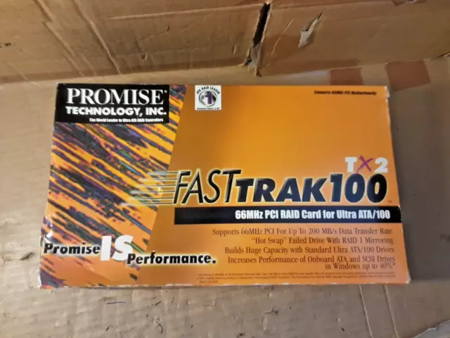 Promise Technology FastTrak100 TX2 Ultra Ide PCI Raid Storage Controller Card