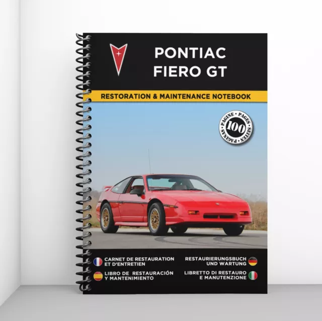 PONTIAC FIERO GT : Restaurierungsbuch & Wartung - KOSTENLOS VERSAND