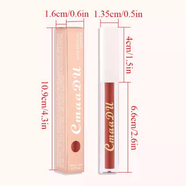 Women's Lip Glaze Moisturizing Long Lasting Lips Lipstick Lip Cosmetics 2