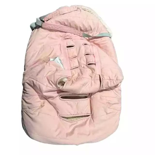 JJ Cole Infant Urban Bundleme Car Seat & Stroller Cover Pink Bunting Bag Sack 2