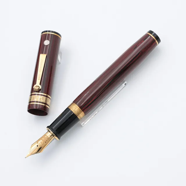 WAHL EVERSHARP Deco band ebonite rosewood/gold NIB 18K gold Flex nib