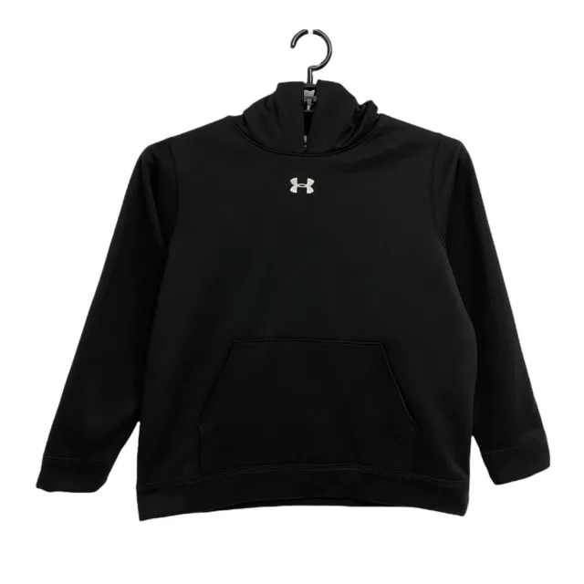 Under armour Ragazze Manica Lunga Cappuccio IN Pile Foderato Maglione Felpa