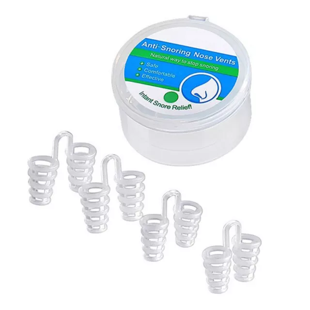 4 pz Tappo Naso Antirusso Anti Disturbo Clip Salute Aiuto Sonno -de