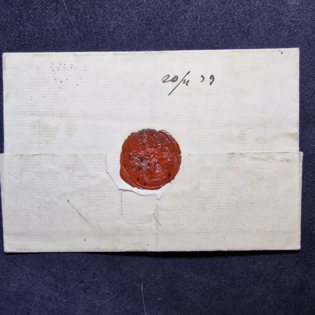 Italy 1700's - Luxury Sealed Stamp - Used Letter - Uniqe Mail Cover