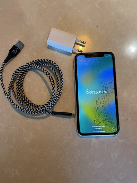 Apple iPhone XR - 128 Go - Blanc (Désimlocké) Vendu En L’état