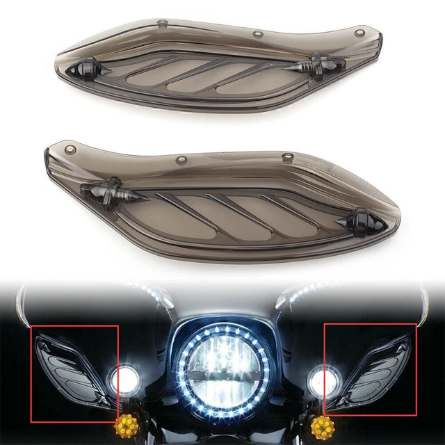 Motor Side Wing Windshield Air Deflector for Harley Touring FLHR FLHT CVO 96-13