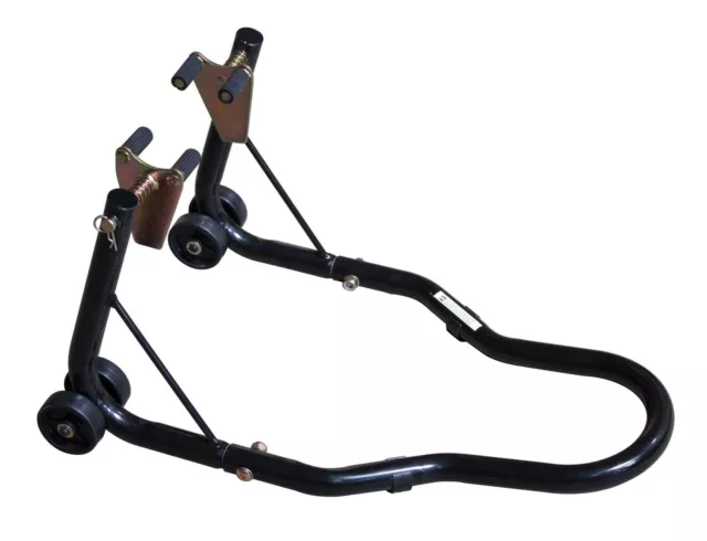 Extra Heavy Duty Black Motorcycle Front Paddock Stand