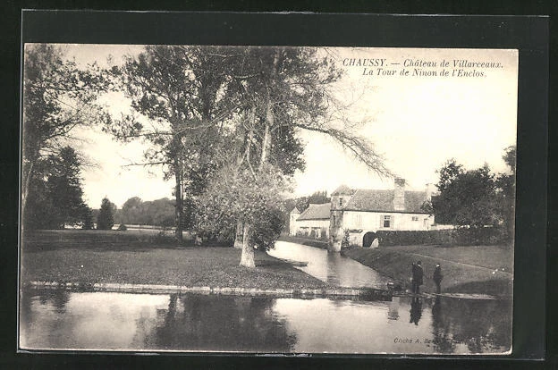 CPA Chaussy, Chateau de Villacreaux, La Tour de Ninon de l´Enclos