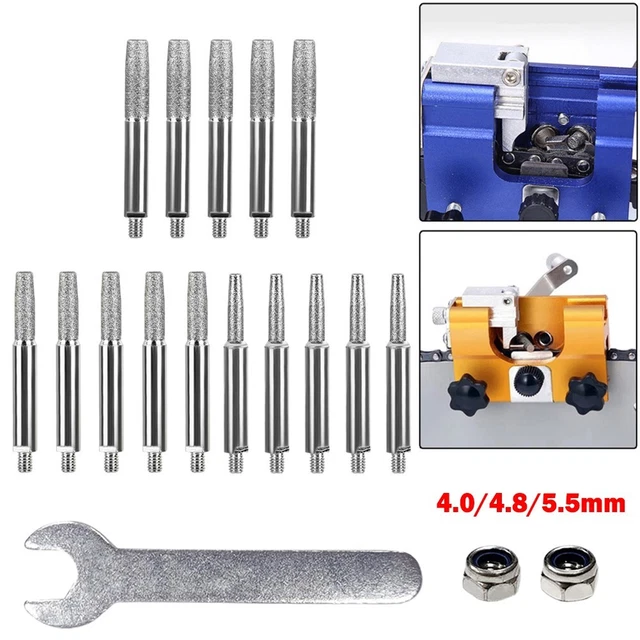 Lot 10 Pierres à Affûter Tronçonneuse 4,8 Mm (3/16″) – Meules Roses Pour Chaîne Scie Électrique, Affûtage Précis Et Durable