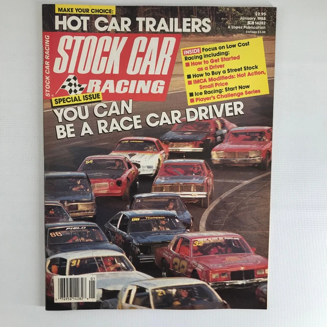 STOCK CAR RACING Magazine January 1988 Newsstand Edition £7.68