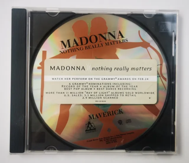 MADONNA CD Nothing Really Matters USA 3 TRACK PROMO ONLY + Sticker UNPLAYED