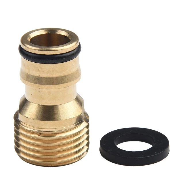 Raccordo Adattatore Per Rubinetto Giardino In Ottone - 1/2" Con Regolazione Flusso