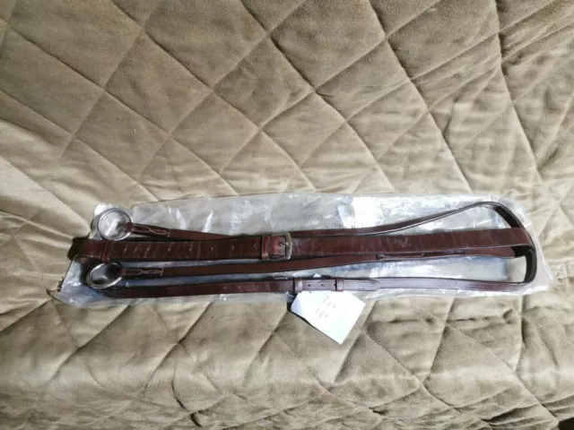 Horse Pony Leather Running Martingale Brown Size Full