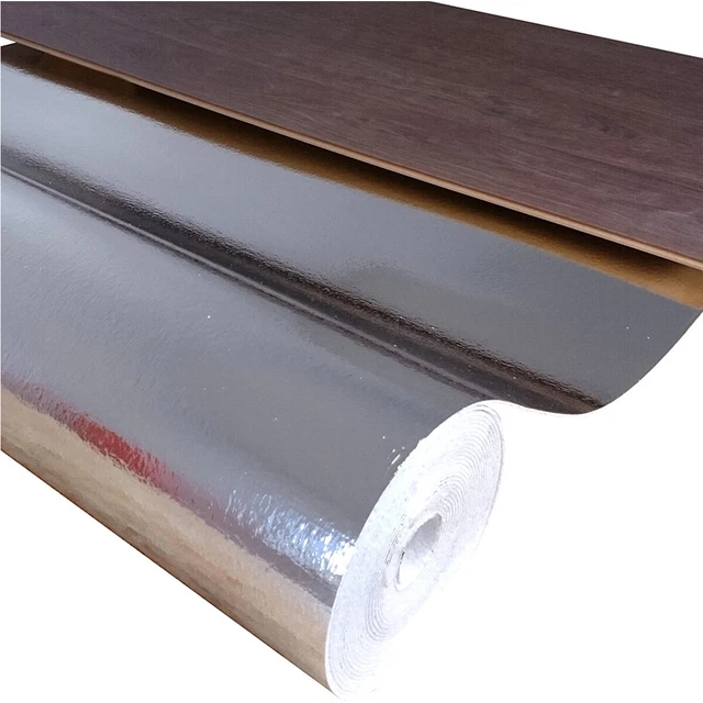 Isolamento acustico a piedi incl. barriera vapore 3 mm rivestimento antiscivolo 2 x rullo 8 m2
