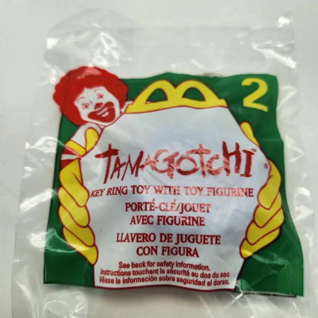 Vintage 1998 Tamagotchi #2, purple McDonald's Key Ring Toy FACTORY SEALED NEW