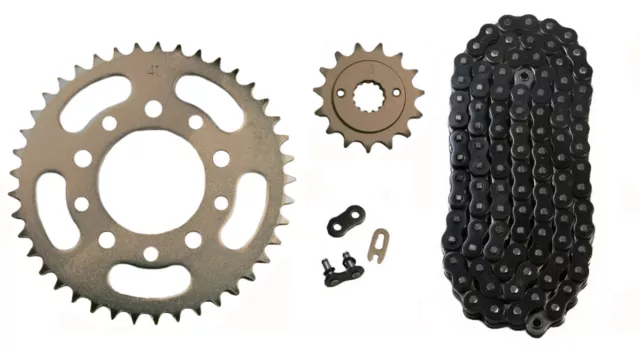 Black 525x118 O-Ring Drive Chain 15/41 Sprockets for Honda Shadow 600 VT600 VLX