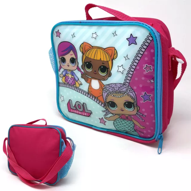 L.O.L SURPRISE! Rectangular Insulated Lunch Bag With Pocket & Shoulder Strap