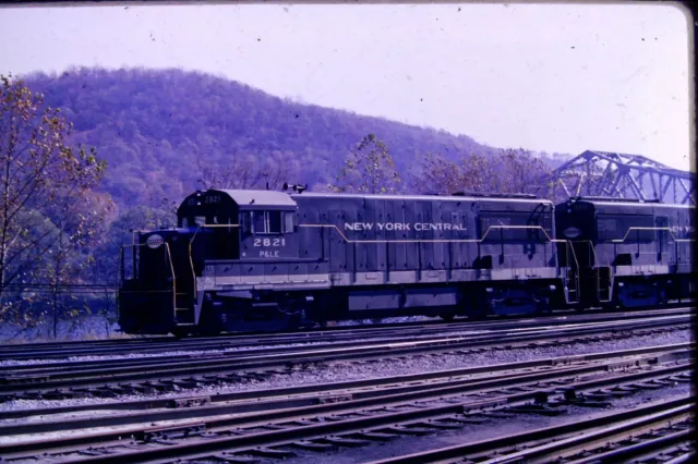 Kodachrome Original Slide New York Central GE U28B Diesel Engines (1966) C2360