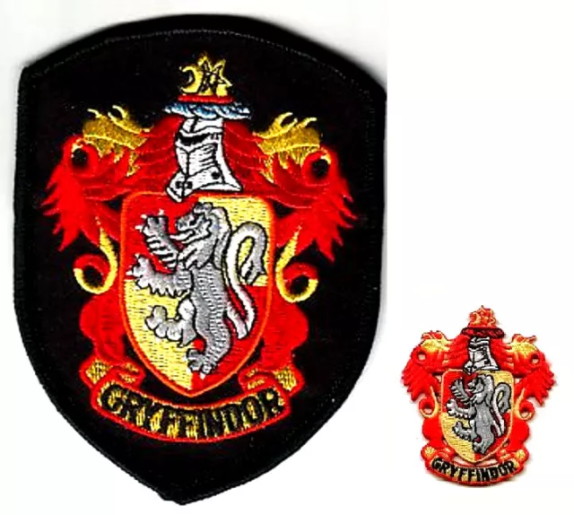 Fino Británico Bordado Harry Potter 2PATCH: House Of Gryffindor (Nuevo) Hogwarts