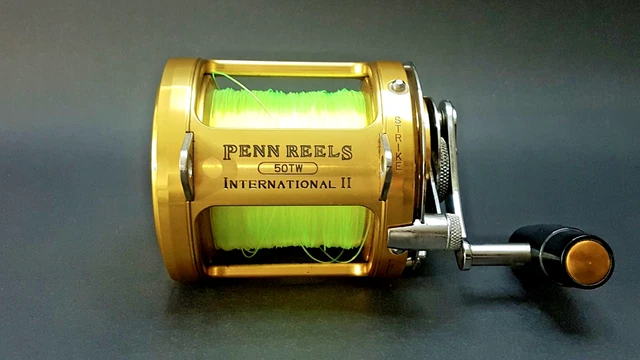PENN INTERNATIONAL II 50TW Gold Lever Drag Trolling Reel (Loaded
