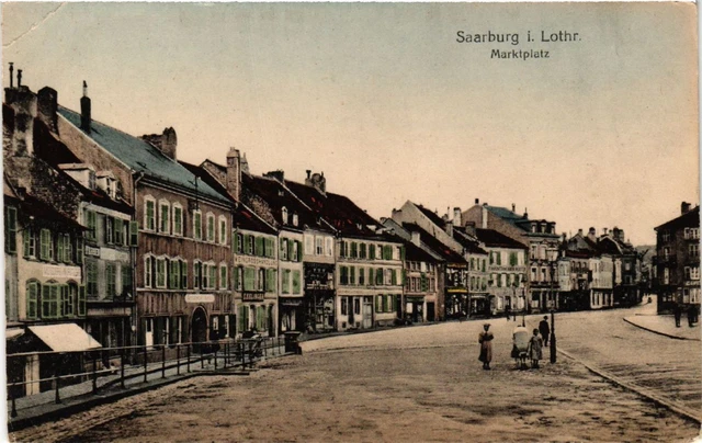 CPA AK SARREBOURG - SAARBURG i. L. - Marktplatz (387619)