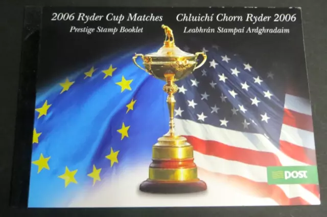 Irland, Ryder Cup Matches 2006, grossformatiges Prestige-Markenheftchen (P2095)