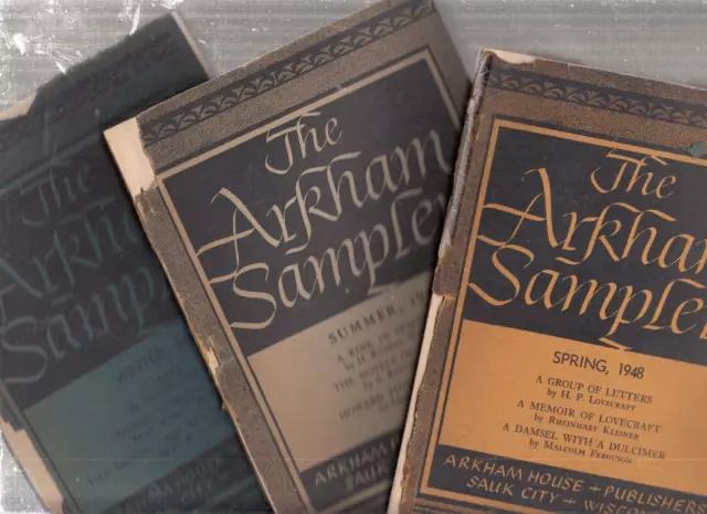 "The Arkham Sampler" Vol 1 #1, Vol 1#2, Vol. 1 #3/ Lovecraft, Wakefield, Kleiner