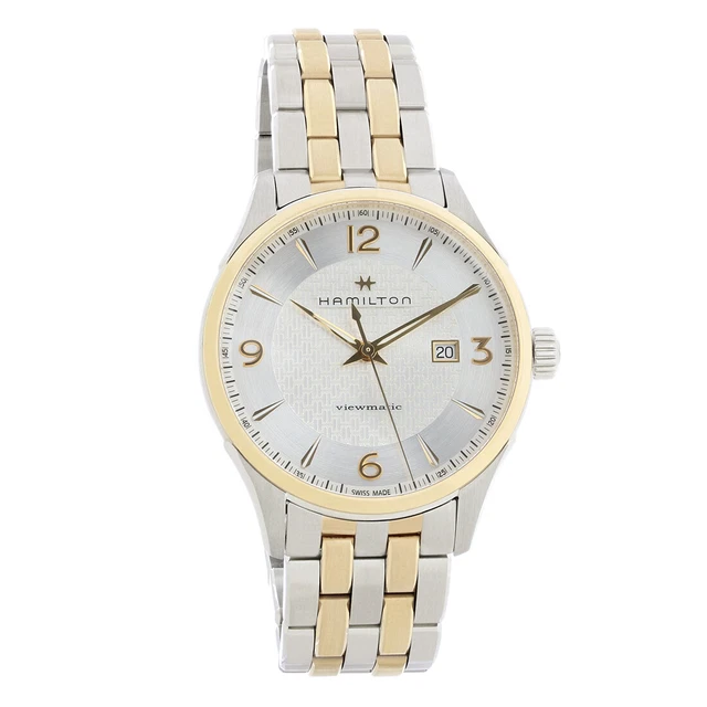 Hamilton Jazzmaster Viewmatic Mens 2 Tone Swiss Automatic Watch H42725151