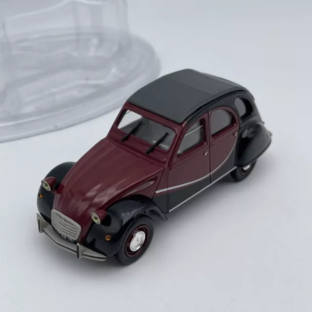 Citroen 2CV 6 Charleston Bordeaux & Noire 1980 Norev 1/43 avec boite 2