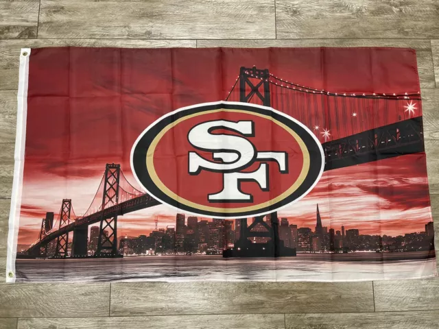 San Francisco 49ers Familia Huelga Flag 3' x 5' Quest For 6 Red