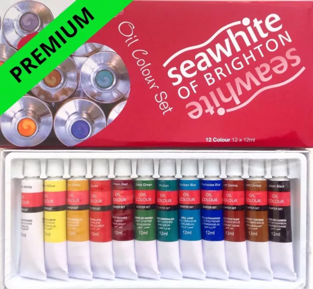 Oil Paint Set - Tested by Artists - High Quality - Beginners or Improvers