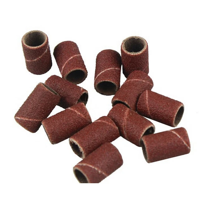 100 piezas brocas de lijado de arte en uñas profesionales 80#/120#/180# lima de taladro eléctrica* ZR