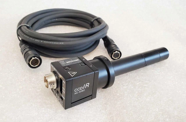 Sony XC-E150 Industrial CCD Camera w/ IX65 Telecentric Lens and Cable