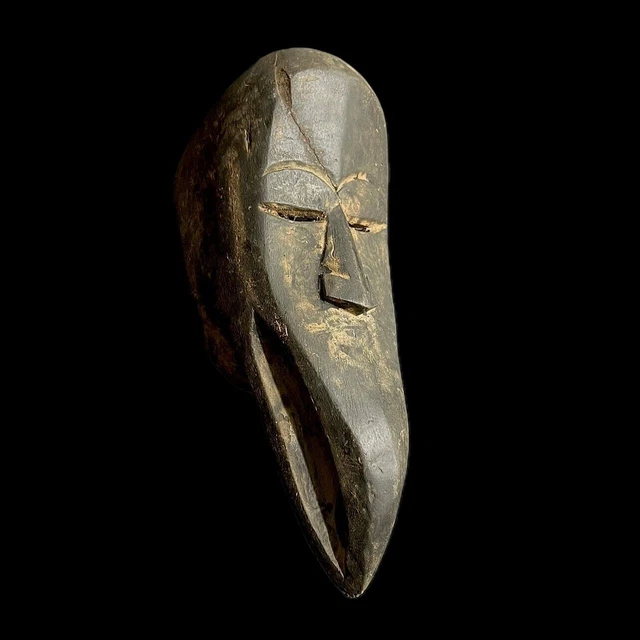MASQUE MURAL VINTAGE en bois sculpté à la main EUR 114,90 - FR