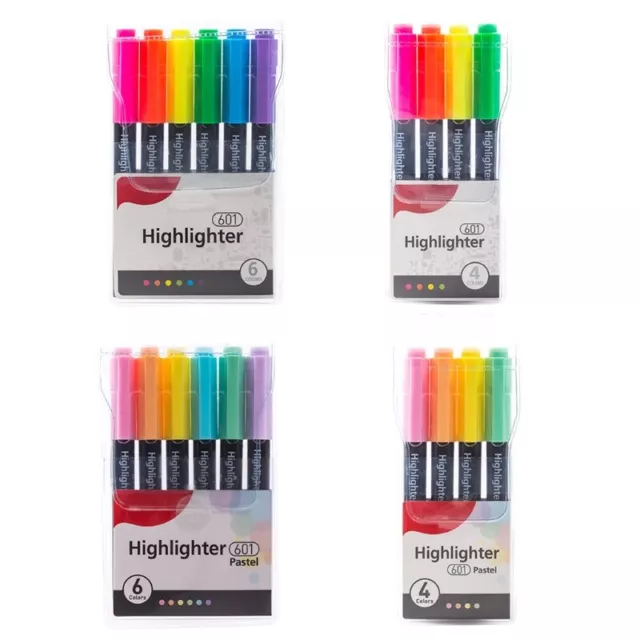 Pack of 6 Colored Highlighters Art Markers Pen Colored Markers Pens for Children