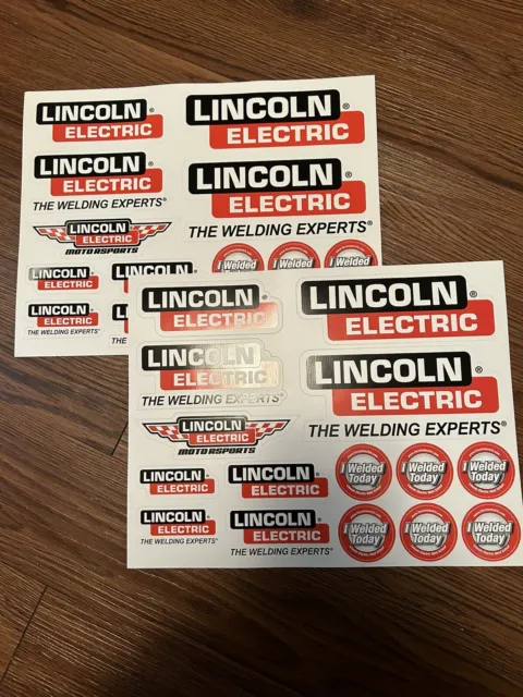 2 Lincoln Electric Decal Sheet
