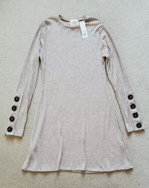 Francesca's Harper Heritage Womens Knit Button Sleeve Dress ~ Size XXS NWT