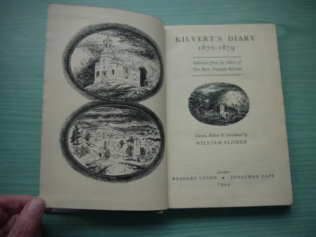Kilvert's Diary 1870 - 1879 - William Plomer H/Back 1944 Edit John Piper Illust