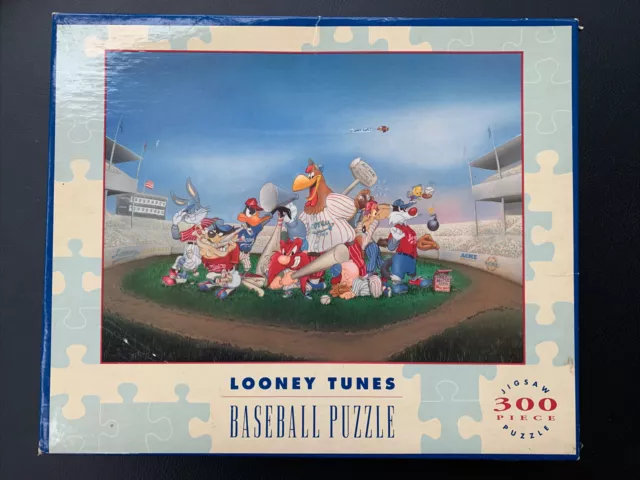 Vintage Warner Bros Looney Tunes Baseball Jigsaw Puzzle 300 Pieces 1992