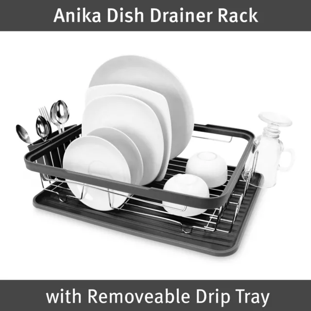 Anika Kitchen Dish Drainer Rack / Removable Drip Tray